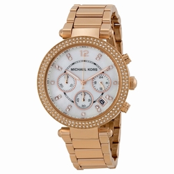 Michael Kors MK5491 Parker Ladies Quartz Rose Gold-tone Stainless Steel