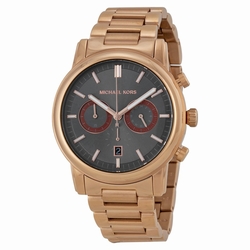 Michael Kors MK8370 Pennant Mens Quartz Rose Gold Ion-plated Stainless Steel