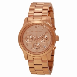Michael Kors MK5128 Runway Ladies Quartz Rose Gold-tone Stainless Steel