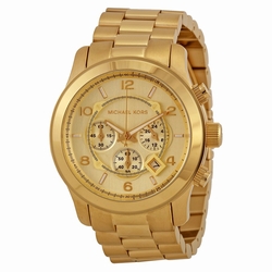 Michael Kors MK8077 Runway Mens Quartz Gold-tone Stainless Steel