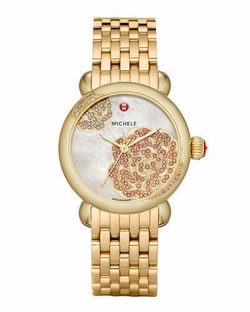 Michele MWW03T000077 Ladies Quartz Gold-Tone Stainless Steel