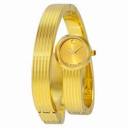 Movado 0606806 Ladies Quartz Yellow Gold PVD- finished Stainless Steel