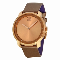 Movado 3600313 Ladies Quartz Rose Gold Ion-plated Stainless Steel