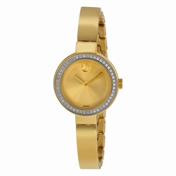 Movado 3600322 Ladies Quartz Yellow Gold-plated Stainless Steel