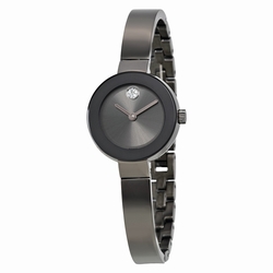 Movado 3600324 Ladies Quartz Gunmetal Stainless Steel