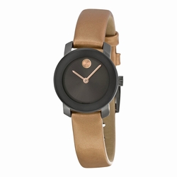 Movado 3600341 Ladies Quartz Gunmetal Ion-plated Stainless Steel
