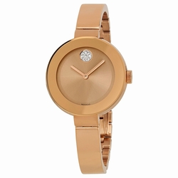 Movado 3600202 Bold Ladies Quartz Rose Gold Ion-plated Stainless Steel