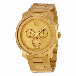 Movado 3600278 Bold Mens Quartz Yellow Gold Ion-Plated Stainless Steel