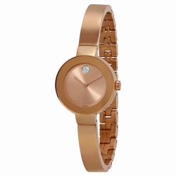 Movado 3600286 Bold Ladies Quartz Rose Gold-tone Stainless Steel