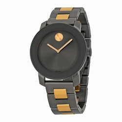 Movado 3600327 Bold Ladies Quartz Grey Ion-Plated Stainless Steel