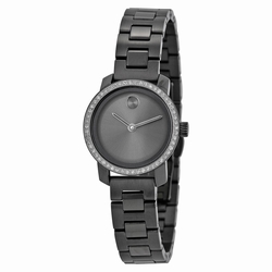 Movado 1872 Bold Ladies Quartz Grey Ion-plated Stainless Steel