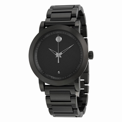Movado 0606615 Museum Mens Quartz Black PVD Stainless Steel
