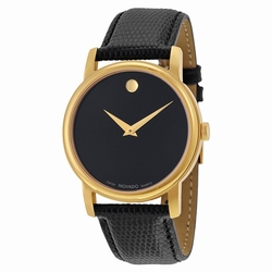 Movado 2100005 Museum Mens Quartz Gold-plated Stainless Steel
