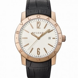 Bvlgari 101869 Mens Automatic 18 Carat Pink Gold