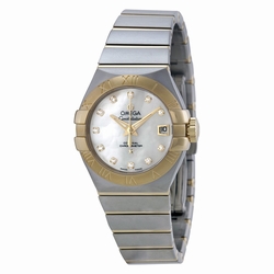 Omega 123.20.27.20.55.003 Constellation Ladies Automatic 18Kt Gold and Stainless Steel