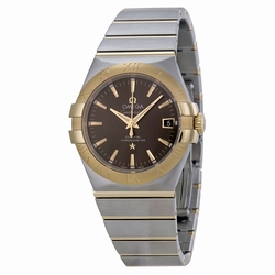 Omega 12320352006001 Constellation Mens Automatic Stainless Steel and 18kt Yellow Gold