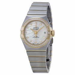 Omega 12325272055004 Constellation Ladies Quartz Stainless Steel and 18kt Yellow Gold