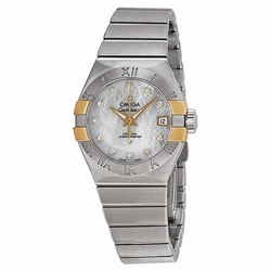 Omega OM12320272055005 Constellation Ladies Automatic Stainless Steel
