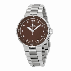 Oris 01 733 7652 4192-07 8 18 01P Aquis Ladies Automatic Stainless Steel