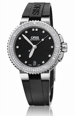Oris 01 733 7652 4994-07 4 18 34 Aquis Ladies Automatic Stainless Steel