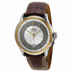 Oris 01 733 7591 4351 07 5 21 70FC Artelier Mens Automatic Gold-tone PVD Stainless Steel