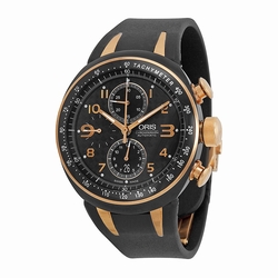 Oris 01 674 7587 7764 07 4 28 03R TT3 Mens Automatic Black Titanium and Rose Gold