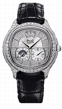 Piaget G0A32018 Black Tie Mens Automatic 18k White Gold with Diamonds