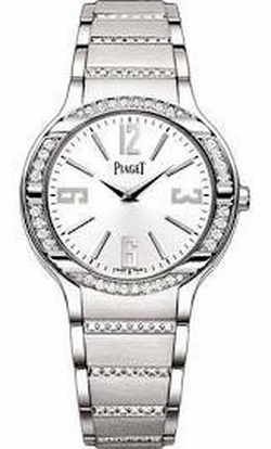 Piaget G0A36233 Polo Ladies Quartz 18K White Gold Diamond Set