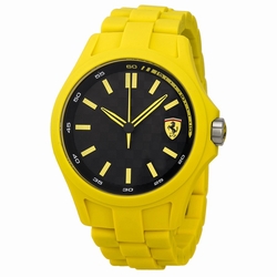 Ferrari 830195 Mens Quartz Yellow Plastic