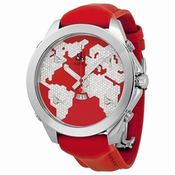 Jacob Co. JC47SR Five Time Zone Unisex Quartz Stainless Steel