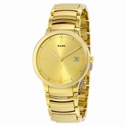 Rado R30527253 Centrix Mens Quartz Yellow Gold-plated Stainless Steel