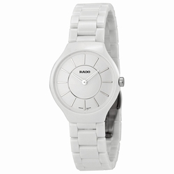 Rado R27958112 TRUE Ladies Quartz White Ceramic