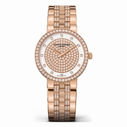Vacheron Constantin 25554/Q03R-9696 Traditionnelle Ladies Quartz 18 Carat Pink Gold
