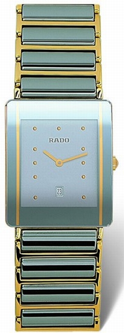 Rado R20282142 Integral Mens Quartz Platinum-tone Ceramic