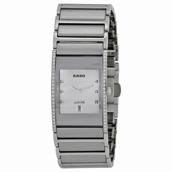 Rado R20732712 Jubile Ladies Quartz Platinum-tone Ceramic