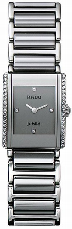 Rado R20430722 Ladies Quartz Platinum-tone Ceramic