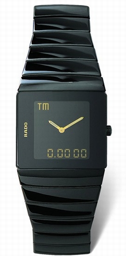 Rado R13354152 Sintra Mens Quartz Black Ceramic