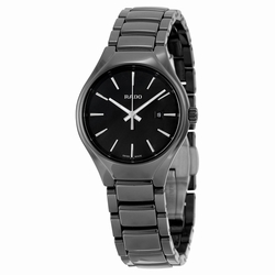 Rado R27059152 TRUE Ladies Quartz Black High Tech Ceramic