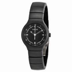 Rado R27678162 TRUE Ladies Quartz Black Ceramic