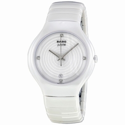 Rado R27695712 TRUE Ladies Quartz White Ceramic