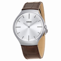Rado R27955105 TRUE Mens Quartz Platinum-tone Ceramic