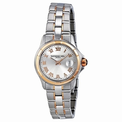 Raymond Weil 9460-SG5-00658 Parsifal Ladies Quartz Stainless Steel and 18kt Pink Gold