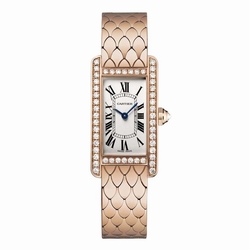 Cartier WB710008 Tank Ladies Quartz 18k Pink Gold