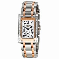Longines L51555797 DolceVita Ladies Quartz 18 kt Rose Gold and Stainless Steel