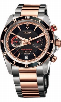 Tudor 20551N-95731 Mens Automatic Stainless Steel and 18kt Pink Gold