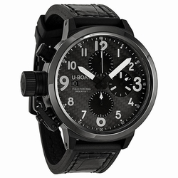 U-Boat 6204 Flightdeck Mens Automatic Black Ion-plated Stainless Steel