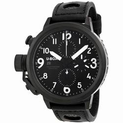 U-Boat 6253 Flightdeck Mens Automatic Black Ion-plated Stainless Steel