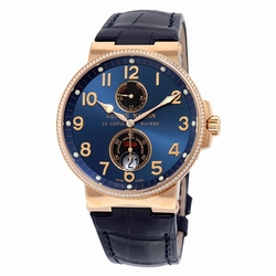 Ulysse Nardin 266-66-BLUE Mens Automatic 18kt Rose Gold