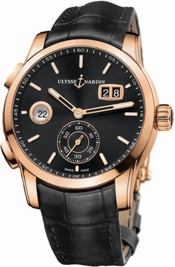 Ulysse Nardin 3346-126/92 Mens Automatic 18kt Rose Gold