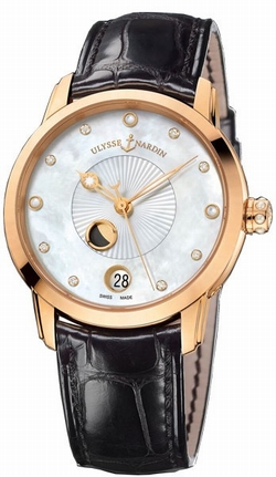 Ulysse Nardin 8296-123-2-991 Ladies Automatic 18kt Rose Gold